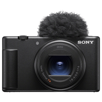 索尼（SONY）ZV-1 II 二代数码相机 Vlog相机/4K视频/超广角/大光圈 黑色(ZV-1M2/ZV1M2/ZV1 II/ZV1二代)