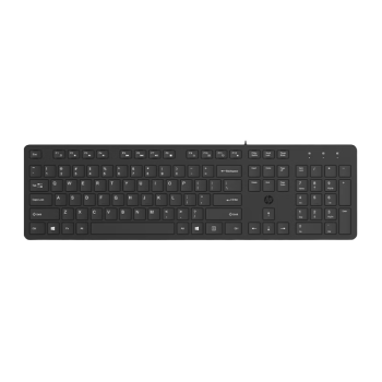惠普（HP）K310有线单键盘 全尺寸105键位办公 USB通用笔记本电脑台式机多媒体单键盘 黑色