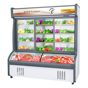 荣事达 Royalstar 1.8米点菜柜商用 冒菜麻辣烫冷藏冷冻展示柜 蔬菜水果保鲜柜商用 HY-1800（双温款）