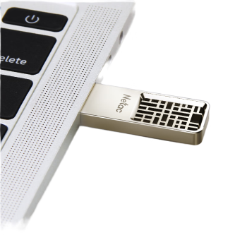 朗科（Netac）64GB USB3.2 Gen1 U盘 U327 全金属高速迷你镂空设计闪存盘 创意中国风 珍珠镍色