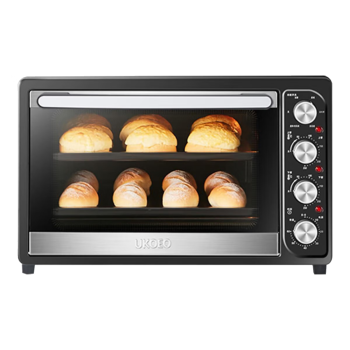 UKOEO家宝德 电烤箱 家用52升烘焙私房多功能全自动大容量台式烤箱温控黑色HBD-5002