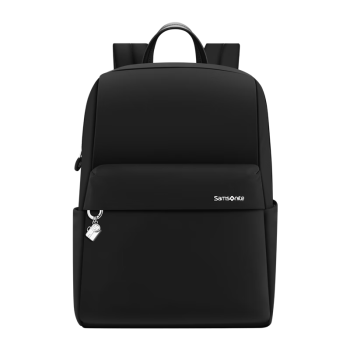 新秀丽（Samsonite）双肩包电脑包13英寸女背包学生书包通勤商务休闲旅行 TU4 黑色