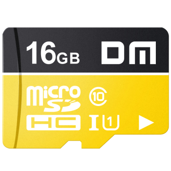 DM大迈 16GB TF（MicroSD）存储卡 黄卡 C10 手机行车记录仪监控摄像头专用高速内存卡