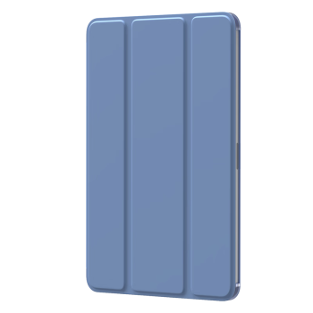 毕亚兹 适用ipad mini6保护套 2021苹果平板电脑迷你6保护壳 8.3英寸超薄防摔防弯三折支架 pb266-深海蓝