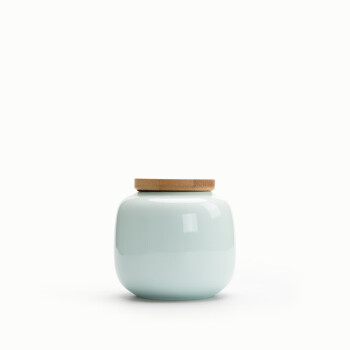 SIVIR陶瓷调料罐调味盒味厨房料缸茶叶罐圆形影青 小号