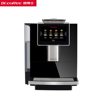 咖博士（Dr.coffee）F10全自动意式咖啡机自动清洗办公室家用奶咖机 黑色