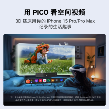 PICO抖音集团旗下XR品牌PICO 4 VR 一体机8+256G【畅玩版】VR眼镜 智能眼镜AR投屏 非visionpro