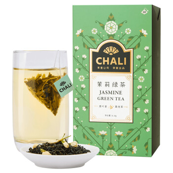 CHALI茶里公司茉莉花茶绿茶叶36g茶包袋泡茶花草茶组合可冷泡18包/盒