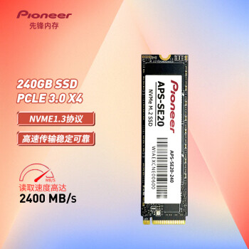 先锋(Pioneer) 240GB SSD固态硬盘 M.2接口（NVME协议）SE20系列（Pcie3x4 2280）