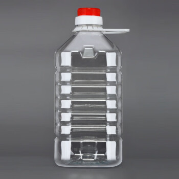 莱羽炫透明PET塑料油瓶油桶 5升足10斤 20个一箱