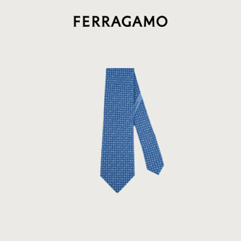 菲拉格慕（Ferragamo）男士蓝色领带 0773959