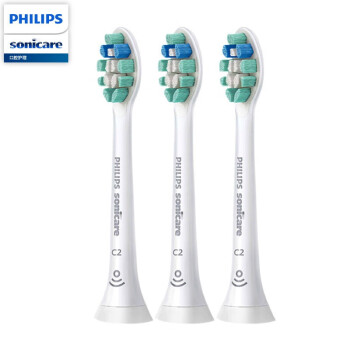 飞利浦（PHILIPS）电动牙刷头原装 HX9021/67 适配HX6730HX3226等 【3支装丨牙菌斑洁净】