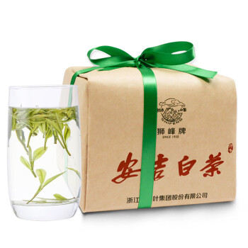 狮峰牌 茶叶 2023新茶春茶 安吉白茶 明前特级优选 绿茶 纸包装100g