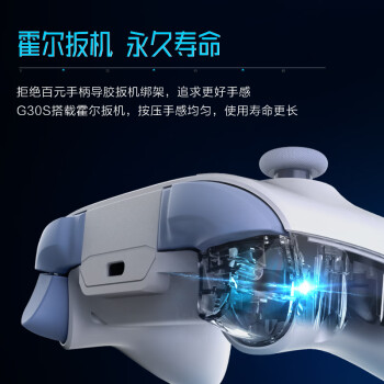 雷神（ThundeRobot）G30S冰蓝 2.4G/有线/蓝牙游戏手柄 类XBOX无线手柄 霍尔线性扳机摇杆高度切换双人成行龙之信条2
