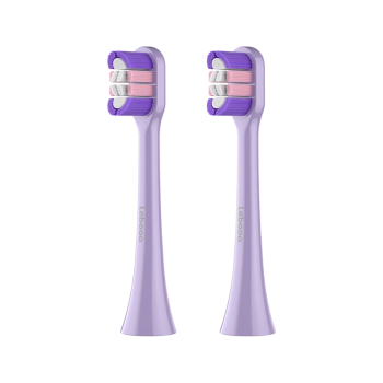 力博得 智能声波电动牙刷刷头 暮晨紫·清洁型2支装 （适用于星芒电动牙刷）