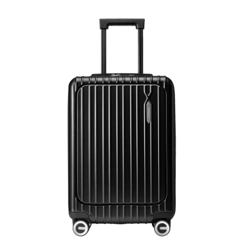 美旅箱包艾米同款前开口登机行李箱20英寸轻便拉杆箱飞机轮薯条箱79B黑色