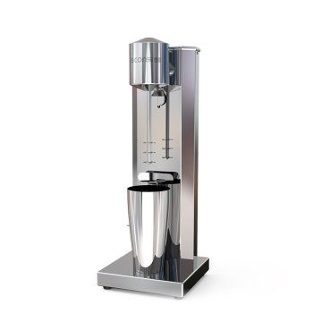 乐创（lecon）奶昔机商用电动奶泡奶茶搅拌器器奶盖机便携式奶茶搅拌机 单头不锈钢款 MS-1