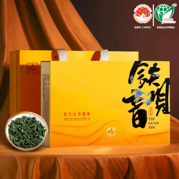 茗山生态茶乌龙茶 安溪铁观音 清香型一级 330g 礼盒装茶叶