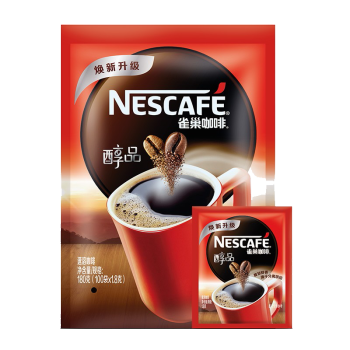 雀巢咖啡 醇品黑咖啡袋装 1.8g*100包 速溶 新旧包装随机发货 
