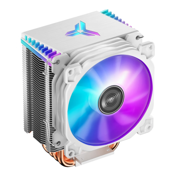 乔思伯（JONSBO）CR-1400彩色版白色款 塔式CPU散热器（炫彩流光灯效/4热管/PWM风扇/多平台/附硅脂）