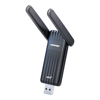 COMFASTWiFi6免驱动USB无线网卡蓝牙5.3二合一外置高增益双天线 台式机笔记本电脑WiFi接收发射器 CF-943F