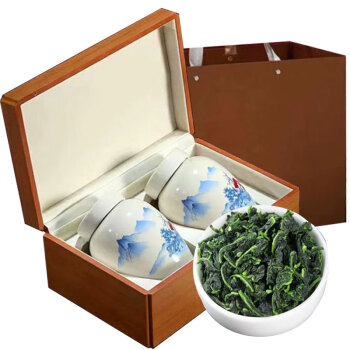茶王飘铁观音新茶浓香型安溪乌龙茶一级兰花香茶叶150g*2陶瓷礼盒装