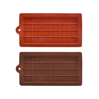畅宝森烘焙硅胶模整版方形巧克力模具2个/组 颜色随机 7组起售BC02