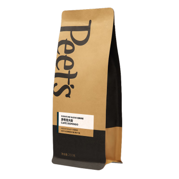 Peet's Coffee多明戈大街咖啡豆新鲜烘焙意式手冲中烘黑咖啡250g-【新包装】