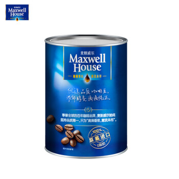 麦斯威尔 马来西亚进口 速溶香醇黑咖啡500g/罐 可冲277杯