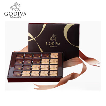 歌帝梵（GODIVA） 巧欣巧克力礼盒20片装 比利时进口黑巧克力糖果生日礼物伴手礼