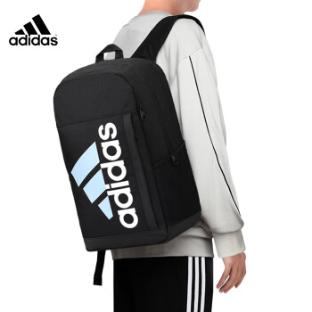 阿迪达斯 （adidas）双肩包男背包休闲运动包学生书包男女旅行包训练包电脑包 黑色