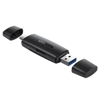 绿联（UGREEN）USB/Type-C读卡器3.0高速 SD/TF多合一 适用电脑苹果15/iPad/安卓手机 支持相机无人机监控内存卡
