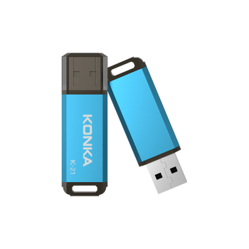 康佳（KONKA）16GB USB2.0 U盘K-21蓝色 招标投标小容量电脑车载办公U盘