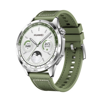 华为（HUAWEI）WATCH GT4华为手表智能手表呼吸健康研究心律失常提示华为手表云杉绿支持龙年表盘