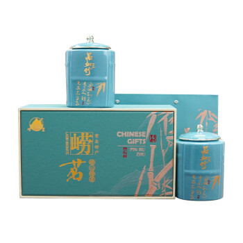 渔村崂茗青岛崂山绿茶2024新茶浓香型200g礼盒装瓷罐原产茶叶送礼