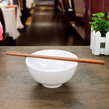 潮玉密胺4.5寸直口碗密胺小碗白色仿瓷塑料米饭碗汤碗耐摔汤碗调料碗