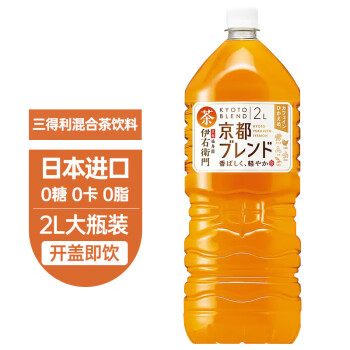 三得利（Suntory）日本进口伊右卫门京都混合茶饮料家庭大瓶装2L