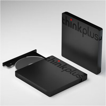 联想ThinkPlus TX802 轻薄外置光驱 光盘刻录机 24倍速 高速移动光驱USB+Type-C双接口