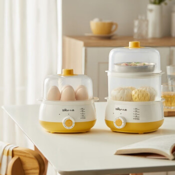 Bear 小熊ZDQ-A14R1煮蛋器 双层家用蒸蛋器迷你定时自动断电煮鸡蛋早餐神器14个蛋