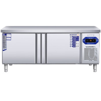 苏勒 冷藏工作台保鲜柜不锈钢操作台冷柜饭店厨房设备冰箱卧式冰柜商用   冷藏冷冻  120x60x80cm 