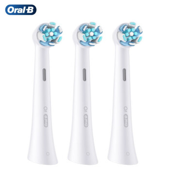 ORAL-B 电动牙刷头 iO系列 成人卓越深洁型3支装 CW-3白色 适配iO云感刷系列磁波刷头 德国进口 深度清洁