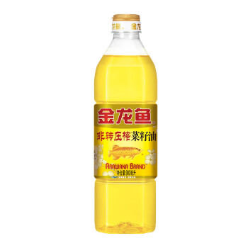 金龙鱼 菜籽油 非转压榨菜籽油食用油900ml（新老包装随机发货）