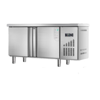 TYXKJ冷藏工作台商用冰箱奶茶店操作台冰柜双温冷冻柜厨房不锈钢保鲜柜  常规双温柜  200x80x80cm