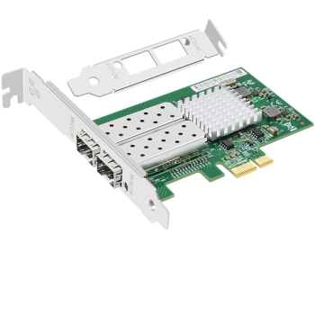 EB-LINK intel 82576芯片PCI-E X1千兆双口光纤网卡1.25G桌面台式机SFP服务器网络适配器