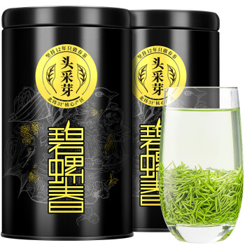 乐品乐茶头采芽碧螺春茶叶 2023新茶绿茶明前特级苏州嫩芽礼盒装共250g