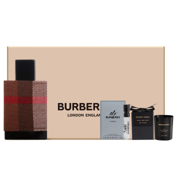 博柏利（BURBERRY）伦敦男士淡香水礼盒(30ml+1.5ml+蜡烛)节日生日礼物送男友老公