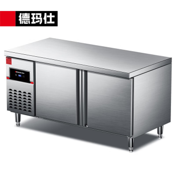 德玛仕（DEMASHI）风冷冷藏工作台 操作台冰柜 水吧台单位厨房保鲜操作台厨房操作台冰柜商用冰箱 BG-450F-2D