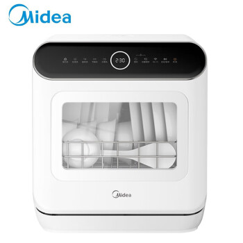 美的（Midea）洗碗机 家用公寓租房台式免安装小型洗碗机高压冲洗热风烘干APP智能操控多功能mini洗碗机M10 Pro
