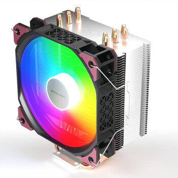 爱国者（aigo）冰峰600s CPU风冷散热器 6热管 （RGB主板同步/PWM风扇/附硅脂/支持LGA1700）