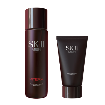 SK-II男士神仙水230ml+氨基酸洗面奶120g护肤品套装sk2化妆品全套礼盒